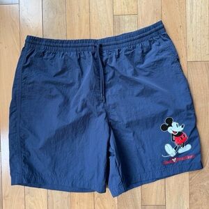 Disney Navy Swim Trunks with Mickey Graphic